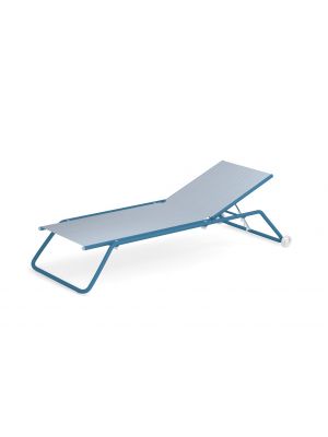 Snooze 207 sunbed steel frame textilene seat suitable for contract use by Emu online sales on www.sedie.design now!