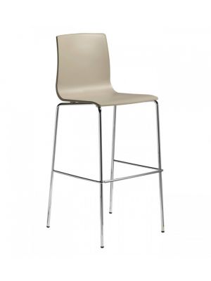 Alice stackable stool steel base technopolymer seat suitable for contract use by Scab buy online