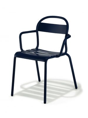 Stecca 2 Chair with Armrests Aluminum Structure by Colos Online Sales