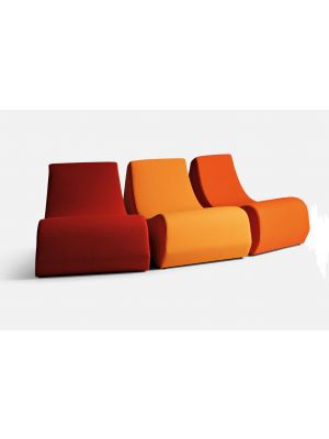 Stones 5702 sectional armchair fabric coated suitable for contract by LaCividina buy online