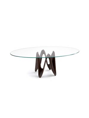 Lambda Round Table Tempered Glass Top by Sovet Sales Online