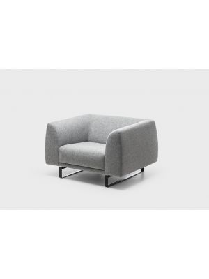 Tailor 9072 waiting armchair coated in fabric suitable for contract by LaCividina online sales