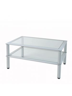 Sales Online Waiting Coffee Table 90 Steel and Glass Structure by SedieDesign.
