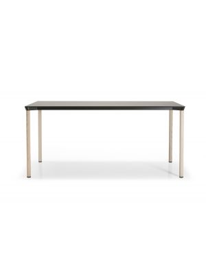 Monza Table rectangular table ash or aluminum leg hpl top by Plank online sales on www.sedie.design now!