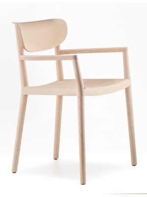Tivoli 2805 chair with armrests wooden structure by Pedrali online sales