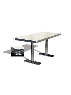 TO-25W Retro Table Chromed Steel Structure Table by Bel Air Sales Online