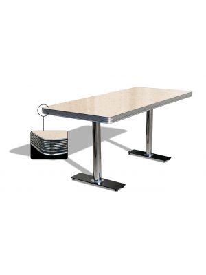 TO-29W Retro Table Chromed Steel Structure by Bel Air Sales Online