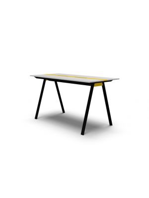 t-share dieffebi co-working table melamine top metal legs by dieffebi buy online on sediedesign