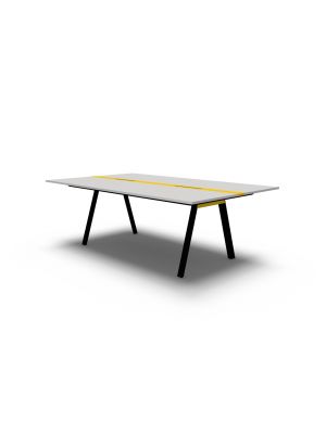 t-share dieffebi co-working table melamine top metal legs by dieffebi buy online on sediedesign