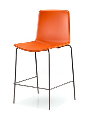 Tweet 892 stool steel frame polypropylene seat by Pedrali online sales