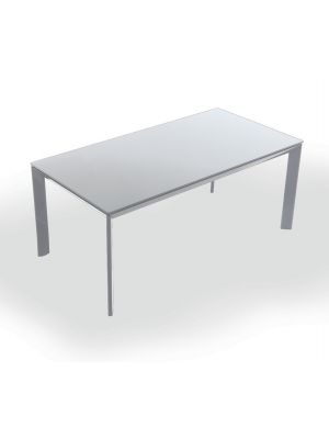 Vega 2 Extendable Table Steel Structure Glass Top by Sintesi Online Sales