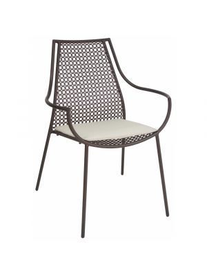 Vera 3432 stackable steel chair suitable for outdoor by Emu online sales
