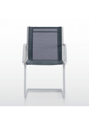 Word Net White Sled Waiting Chair Net Seat by Quinti Online Sales