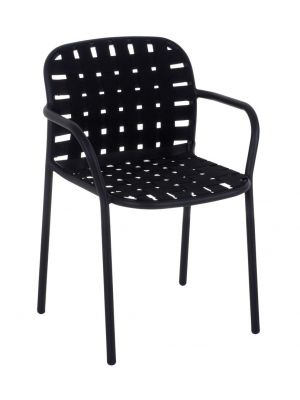 Yard 501 chair with armrests aluminum structure suitable for contract use by Emu buy online