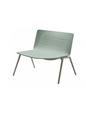 Zebra Knit 455 lounge armchair die-cast aluminum base knit fabric seat suitable for outdoor use by Fast online sales on www.sedie.design
